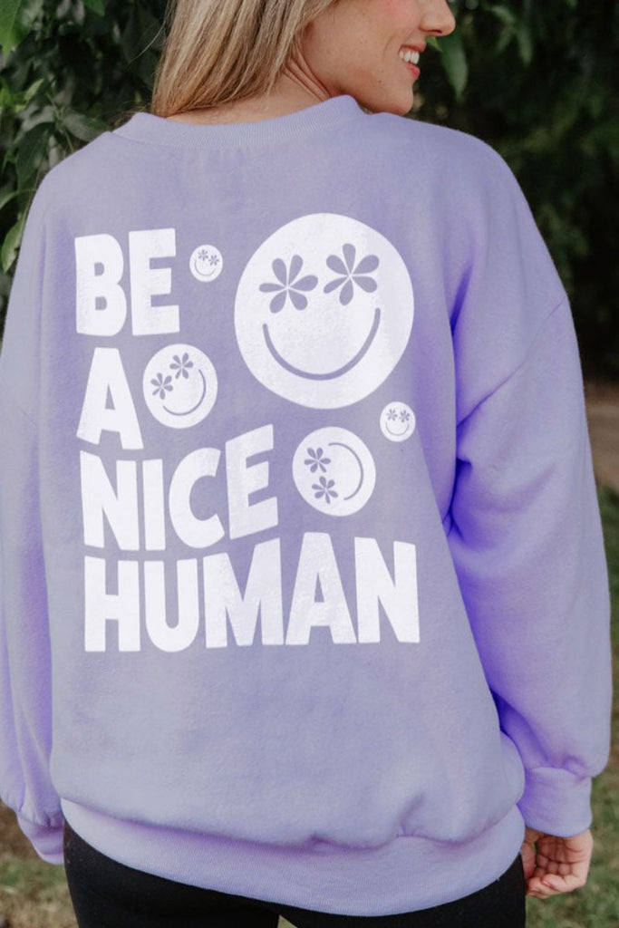 Be A Nice Human Crewneck Sweatshirt