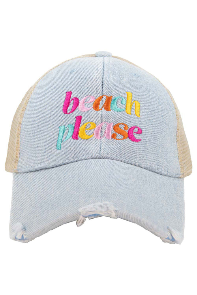 Beach Please (LOWERCASE) Trucker Hat