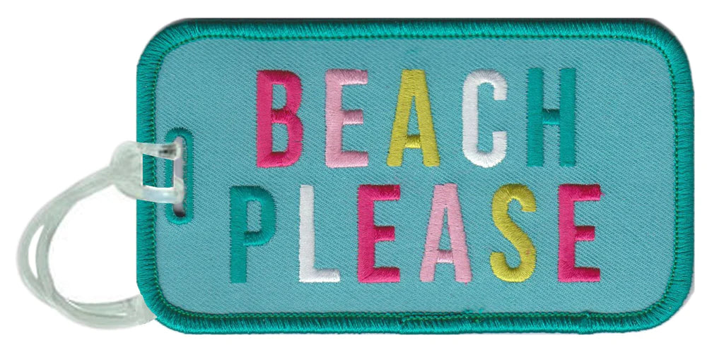 Beach Please Luggage Tags - Katydid.com