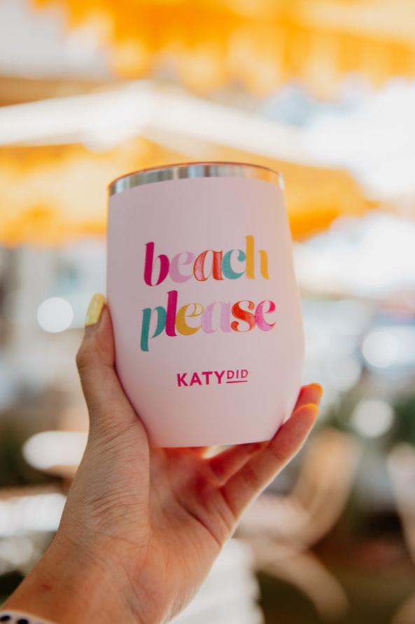 Beach Please Insulated WINE TUMBLER