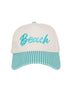 Beach Cursive Vintage Snapback Hat - Katydid.com