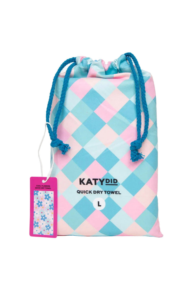 Cool Flowers Reversible Microfiber Towel