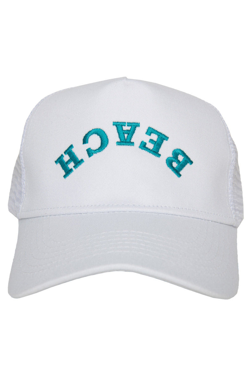 BEACH Upside Down Women's Trucker Hat - Katydid.com