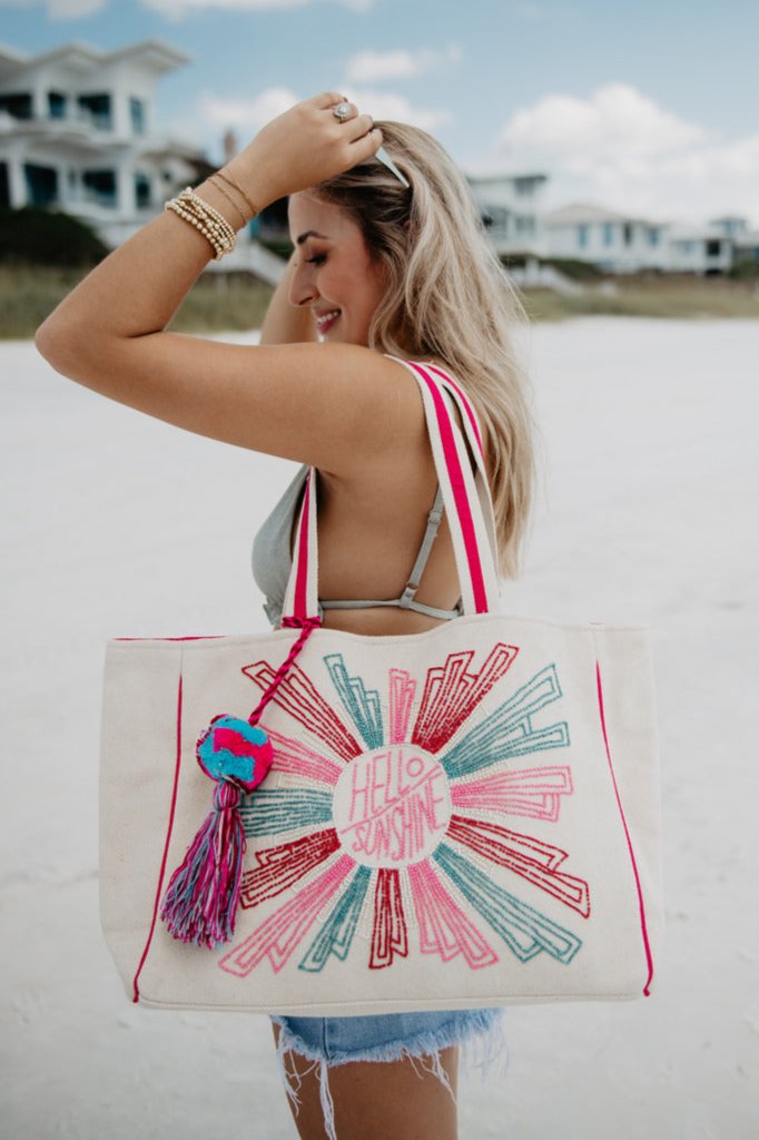 Hello Sunshine Tote or Beach Bag