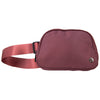 Maroon Solid Belt Bag