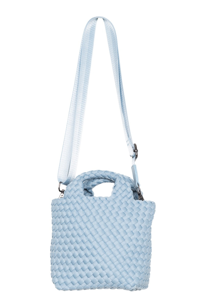 Light Blue Neoprene Bucket Bag - Katydid.com