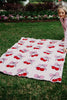 Cherry Bows All Over Throw Blanket