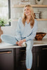 Light Blue Scuba Lounge Pants Set