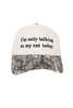 I'm Only Talking To My Cat Today Trucker Hats Vintage