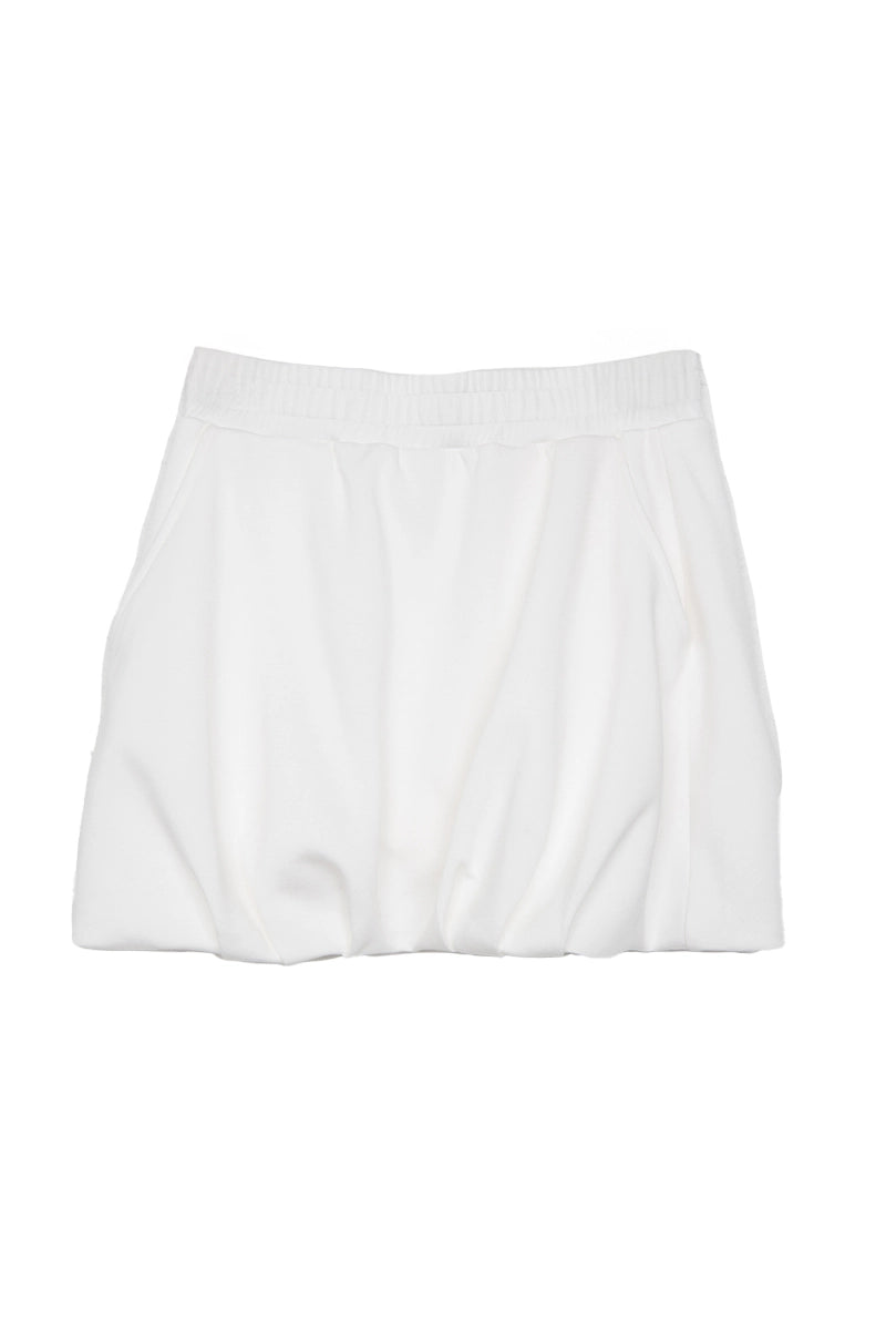 White Scuba Bubble Skirt - Katydid.com