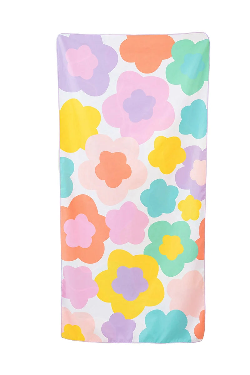 Groovy Flower Microfiber Reversible Towel - Katydid.com