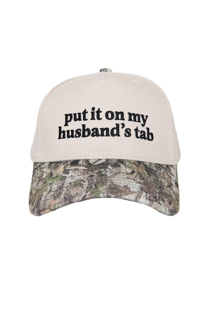 Put It On My Husband's Tab Two-Toned Vintage Hat