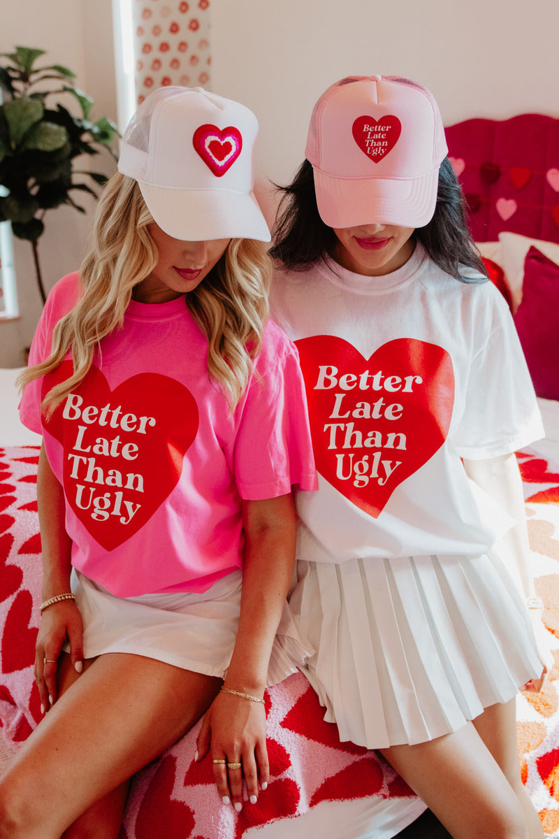 Better Late Than Ugly Funny Graphic Tee - Katydid.com