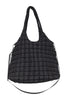 Black Rectangular Puffer Tote Bag