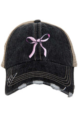 Coquette Pink Bow Trucker Hat