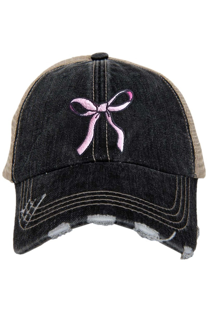Coquette Pink Bow Trucker Hat - Katydid.com