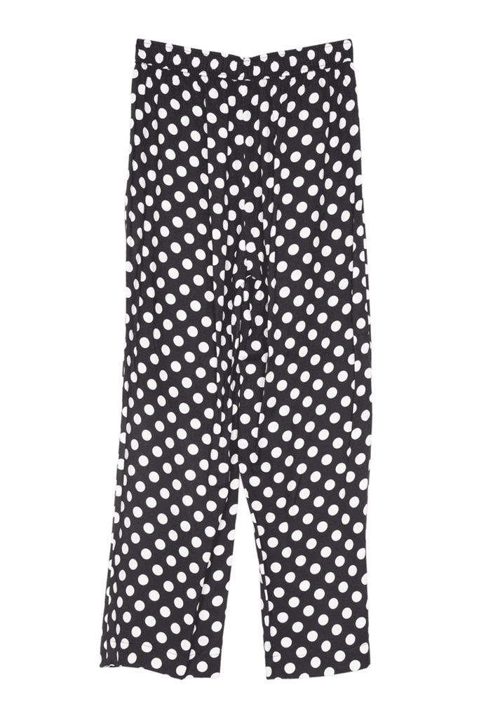 Black & White Polka Dots Boxer Pants