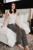 Black & White Polka Dots Boxer Pants
