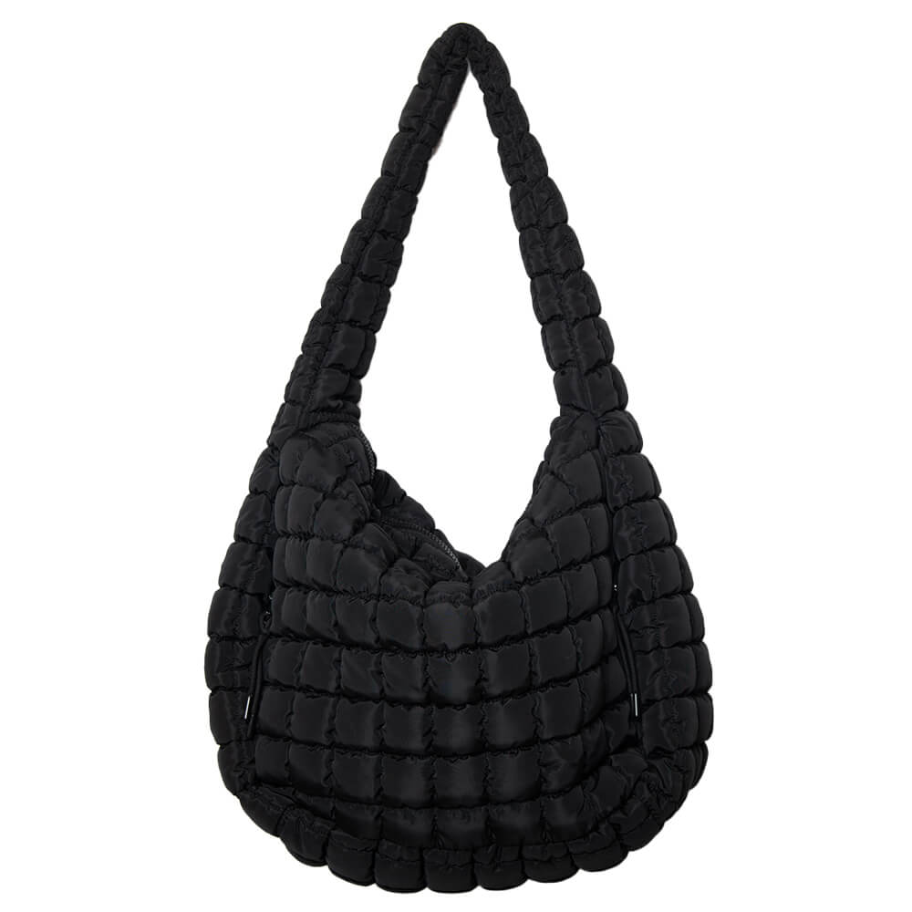 Black X-Large Quilted Tote