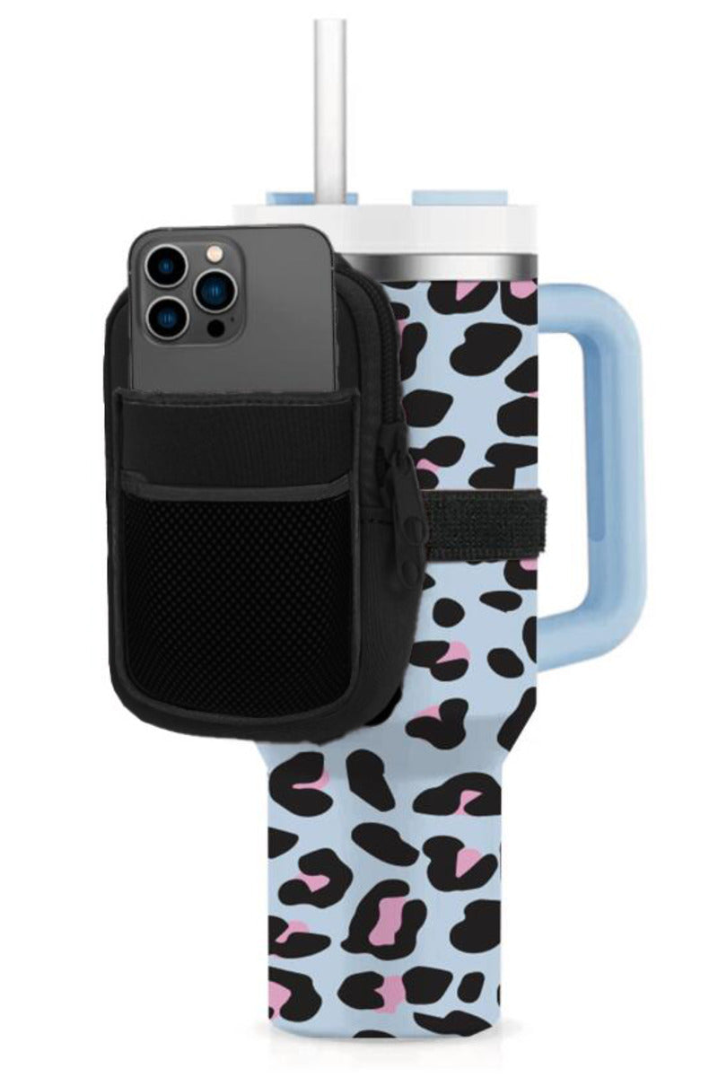 Black Water Bottle Zipper Pouch - Katydid.com
