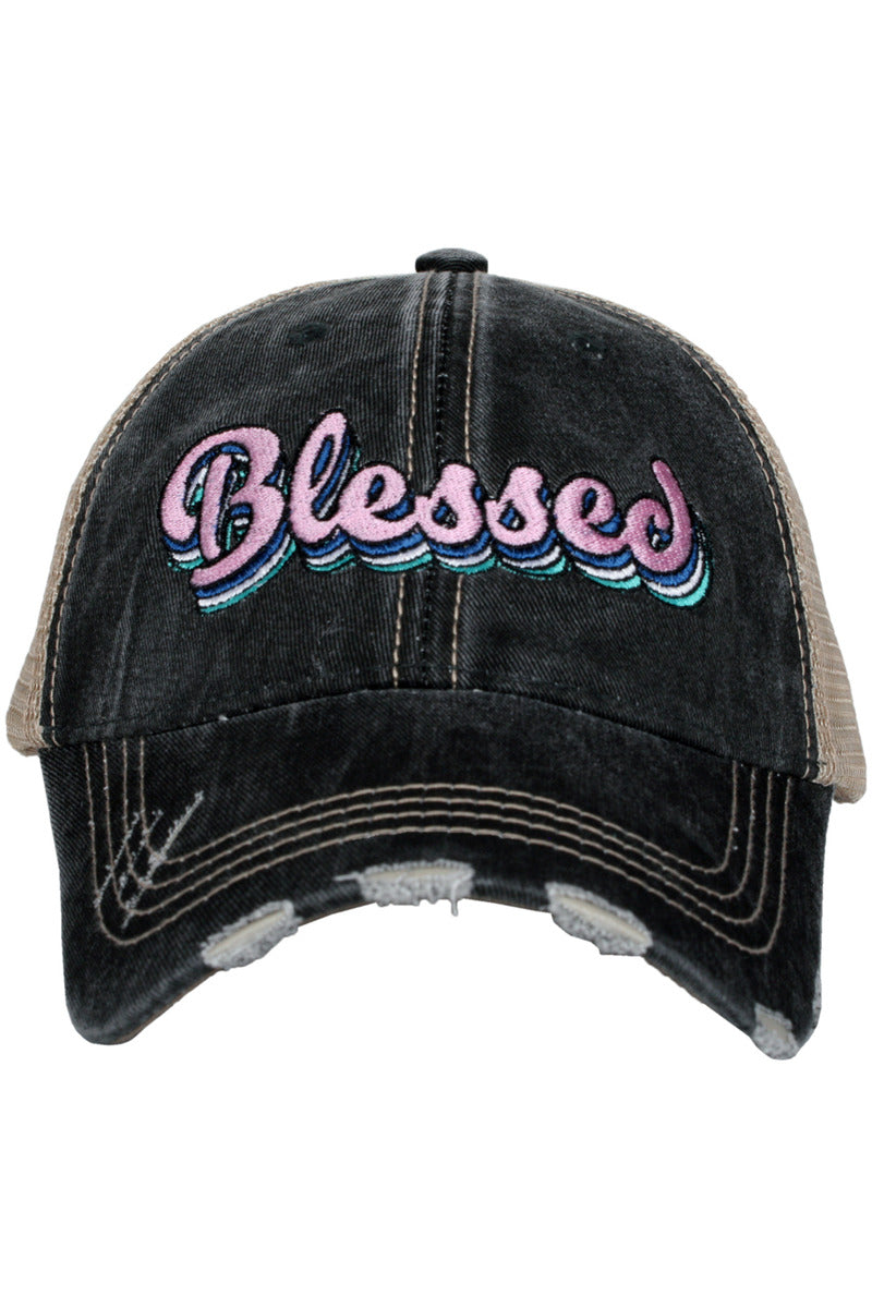 Blessed Layered Trucker Hats - Katydid.com