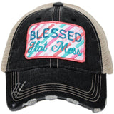 BLESSED HOT MESS WOMEN'S TRUCKER HATS