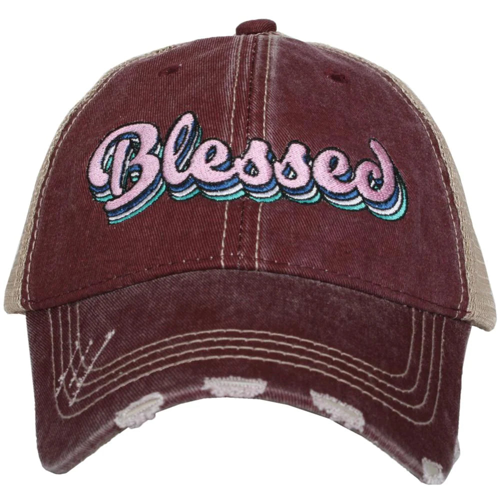 Katydid Blessed Layered Trucker Hats - Katydid.com