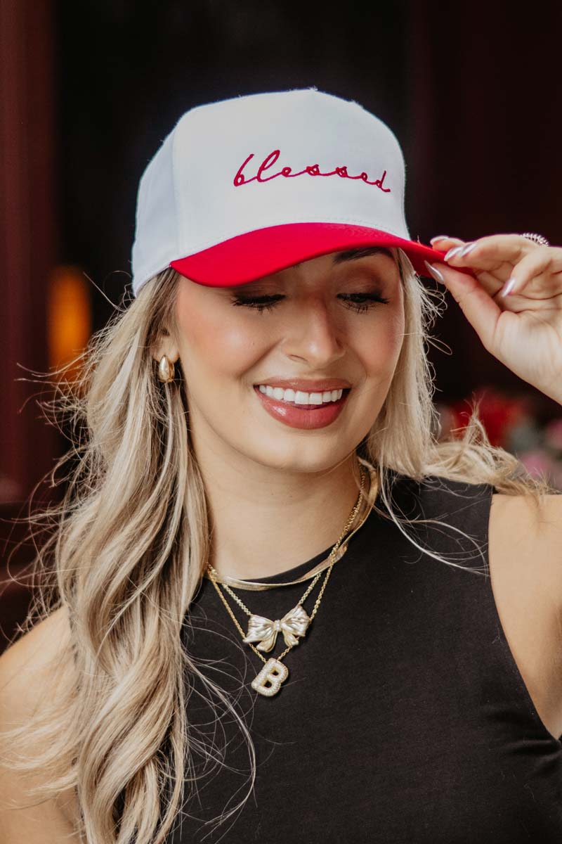 Blessed (Cursive) Two-Toned Hats