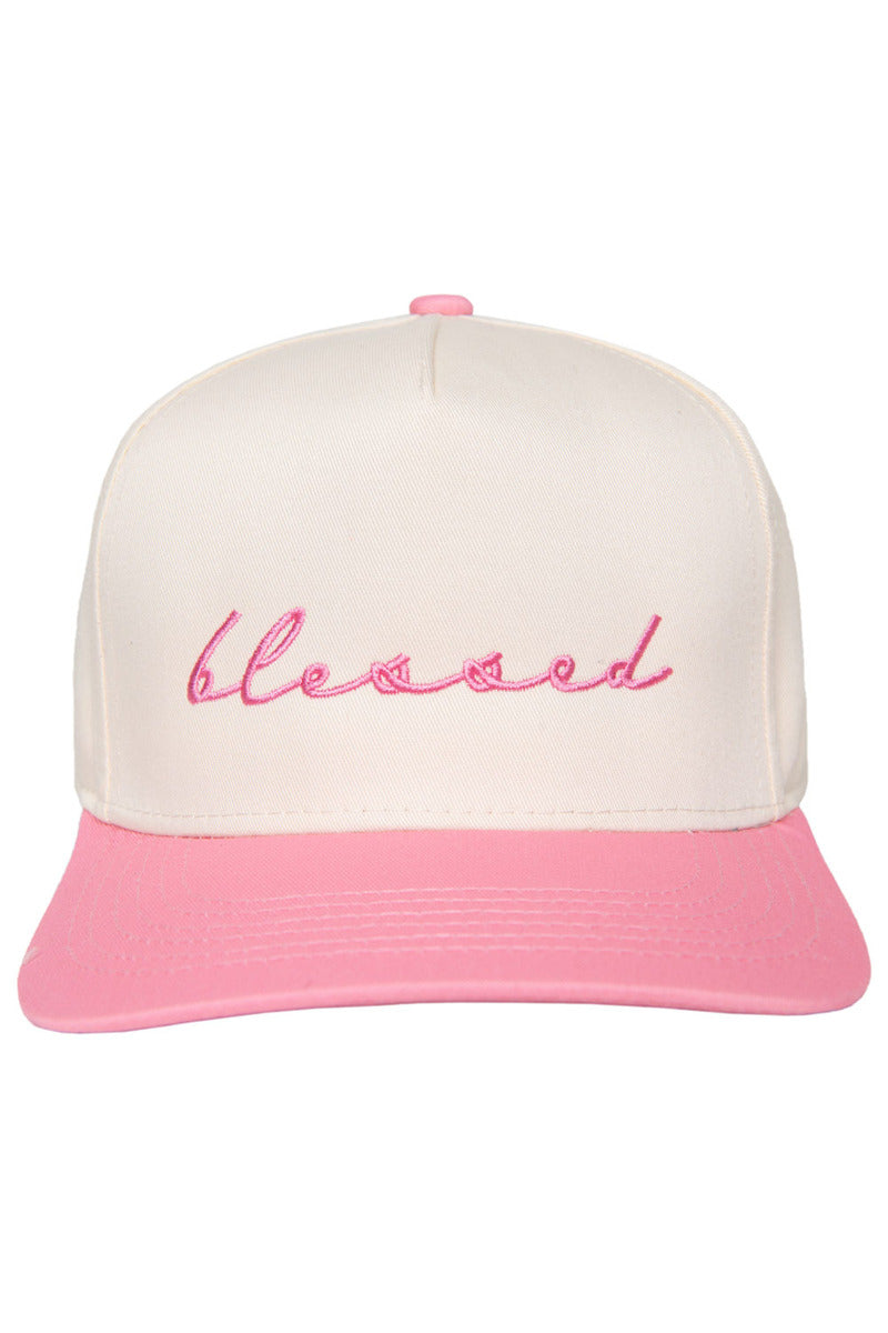 Blessed (Cursive) Two-Toned Hats - Katydid.com
