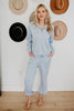 Light Blue Scuba Lounge Pants Set