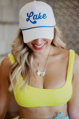 Lake Trucker Cap with Blue Rope