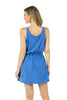 Blue Garment Washed Mini Dress - Katydid.com