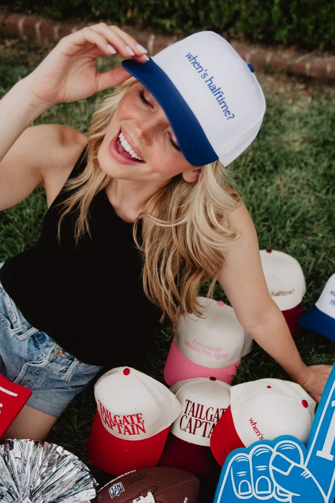 When's Halftime? Two-Toned Vintage Hat