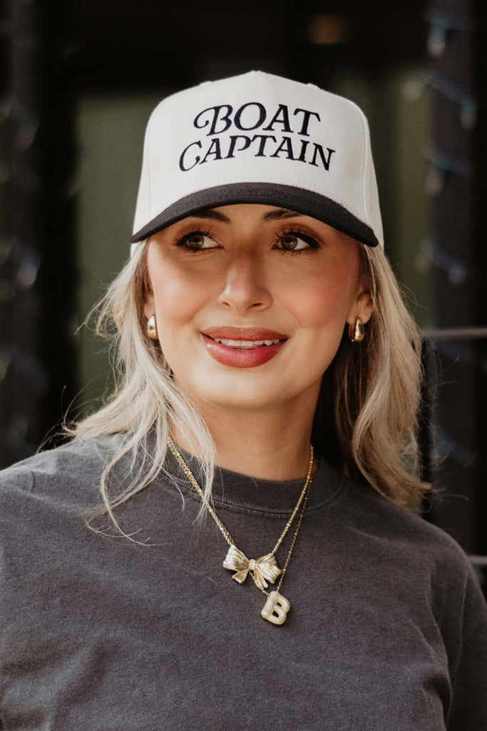 Boat Captain Two-Toned Vintage Hat