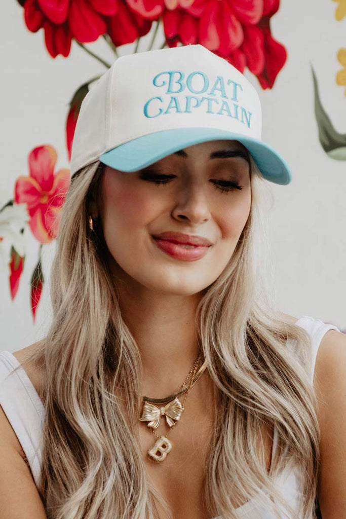 Boat Captain Two-Toned Vintage Hat