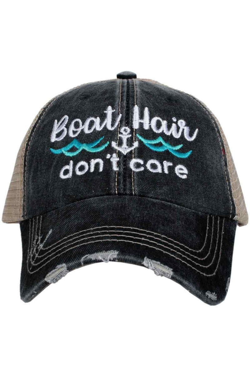 Boat Hair Don't Care Women's Trucker Hats - Katydid.com