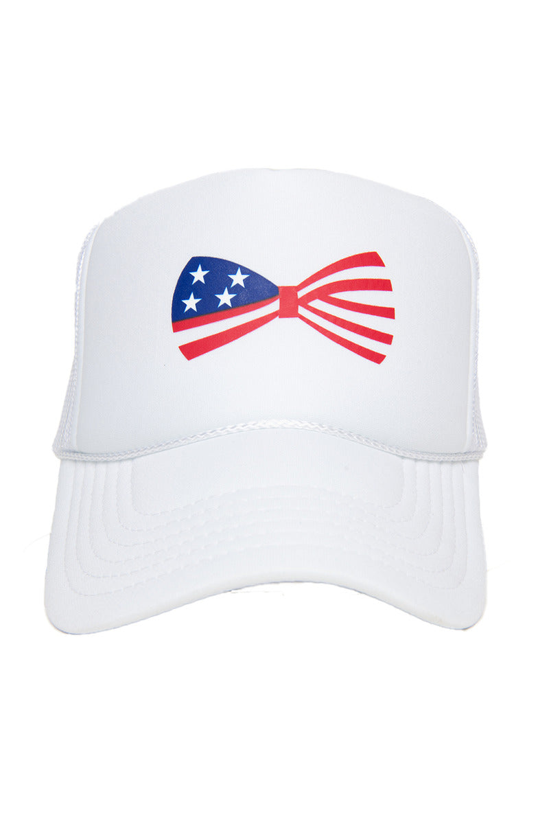 American Flag Bow Foam Hat - Katydid.com