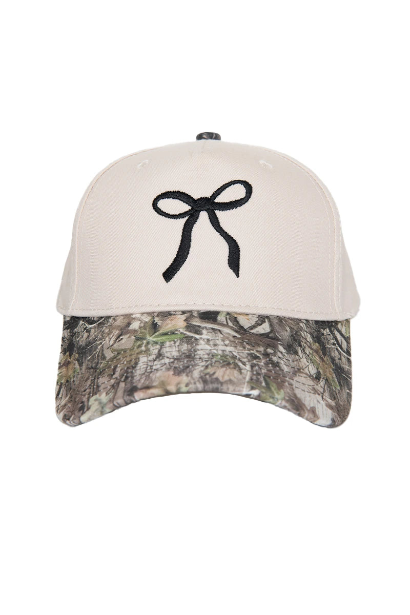 Coquette Bow Vintage Two-Toned Hat