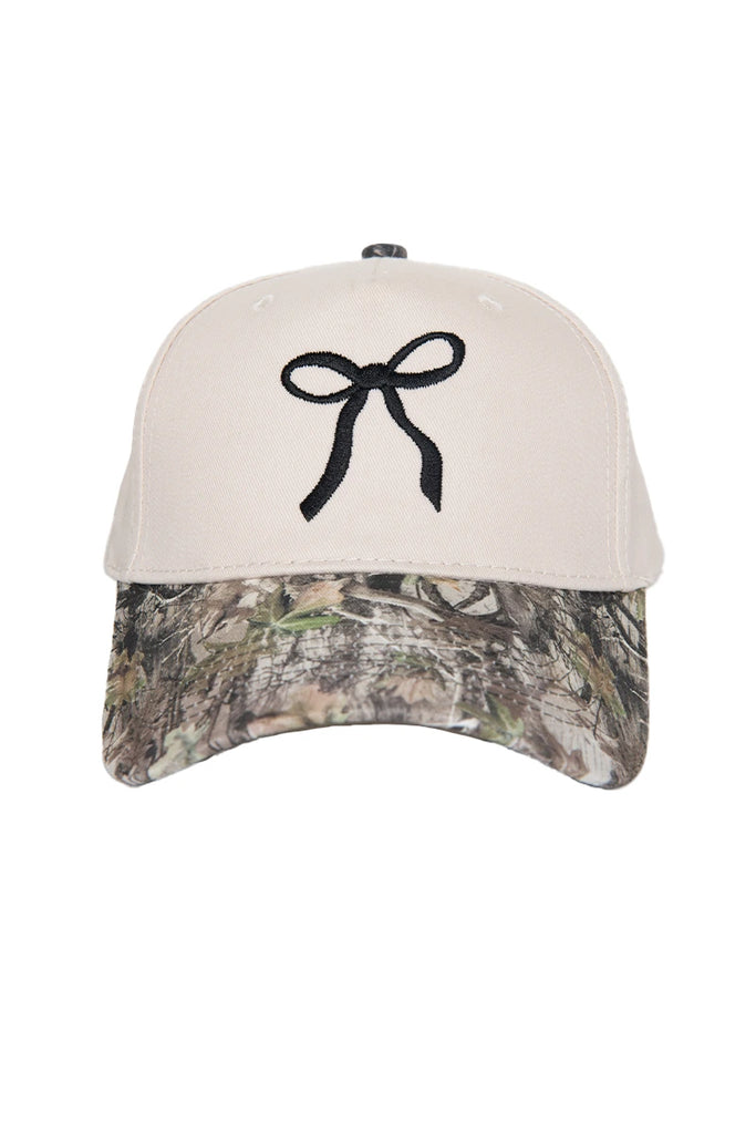 Coquette Bow Vintage Two-Toned Hat