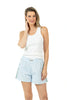 Light Blue Plaid Boxers Female - Katydid.com