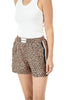 Brown Leopard Print Boxer Shorts