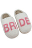 BRIDE Pink Fuzzy Slippers