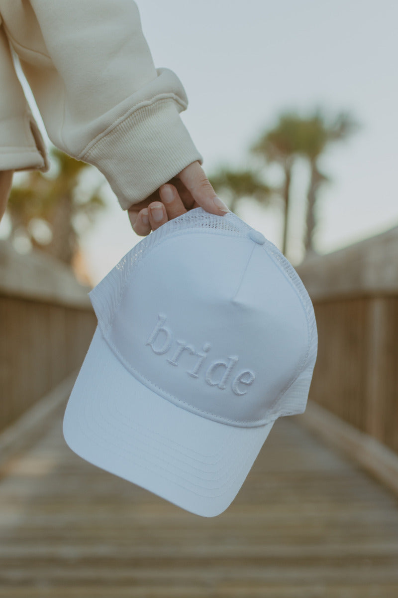 Bride 3-D Embroidered Trucker Hat