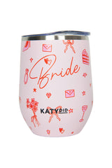 Bride Red Drawings Insulated Wine Tumbler