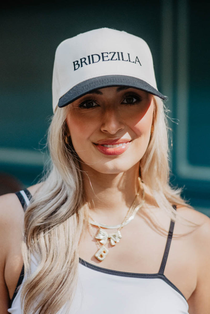 BRIDEZILLA Two-Toned Vintage Hat