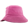 Raspberry Corduroy Bucket Hat