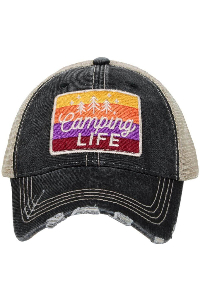 Camping trucker hat online