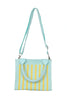 Mint Striped Structured Mini Tote - Katydid.com