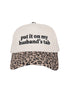Katydid.com’s baseball cap features a white crown with “put it on my husband’s tab” in bold black letters and a leopard-print curved brim—an ideal addition to the Moms Faves Gift Box or a fun Mother’s Day gift.