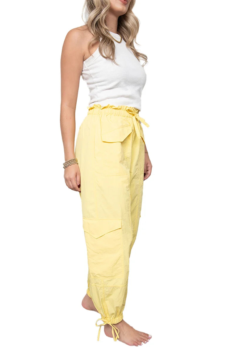Yellow Women's Lightweight Joggers - Katydid.com